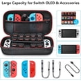 thumbnail image 2 of Estuche de transporte para NS Switch/Switch OLED, estuche rígido de viaje con espacio de almacenamiento para 19 cartuchos de juegos y otros accesorios de Switch, 2 of 4