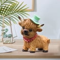 thumbnail image 2 of Highland Cow Decor,Cute Scottish Highland Cow Gifts,Standing Sitting Poses Resin Figurine for Shelf Garden Table Home Decor Calf for Highland Cow Lovers, 2 of 8