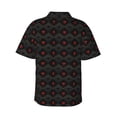 thumbnail image 3 of Daiia Red Poker Hawaiian Shirt for Men Gentle Cotton Regular Short Sleeve Casual-Medium, 3 of 9