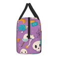 thumbnail image 4 of XMXT Reusable Insulated Lunch Bag Women Men, Ghost Skull Background Lunchbox Large Lunch Box Tote Bags for Work School, 4 of 9