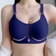 thumbnail image 1 of ICHUANYI Clearance Woman's Fashion Solid Color Comfortable Hollow Out Bra Underwear No Rims(Blue, 40) Ichuanyi Ichuanyi, 1 of 8