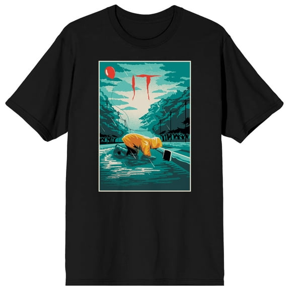 Georgie Denbrough Pennywise IT Short Sleeve Men's T-Shirt-3XL