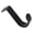 Black, variant on Heavy Duty Closet Rod Bracket,No Drilling Closet Rod Bracket,Wall Mount Rod Bracket,Metal Hanging Shelf Rod Support,Closet Rod Holder for Living Room Kitchen Garden and Bathroom,0.9x2.5 inch(Black)