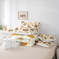 thumbnail image 5 of Manfei Brown Capybaras Bed in a Bag Full Size,Fruit Orange Bed Set,Cartoon Animal Bedding Full Size,Ultra Soft Room Decorative Reversible,7 Pieces, 5 of 7