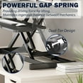 thumbnail image 2 of 32 Inch Height Adjustable Sit to Stand Desk Converter Dual Monitor Laptop Workstation with Wide Keyboard Tray Black, 2 of 9