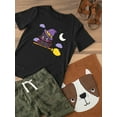 thumbnail image 3 of Cute Halloween Witch Kitten T-Shirt Toddler -Image by Shutterstock,  2 Toddler, 3 of 4