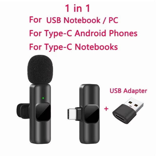 Microphone Cravate Sans Fil pour Enregistrement Audio et Vidéo Portable - Compatible avec iPhone et Android pour Diffusion en Direct et Jeux