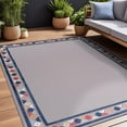 thumbnail image 3 of Beverly Rug Outdoor / Indoor Area Rugs Patio Porch Garden Carpet Bordered / Gray 4x6, 3 of 9