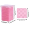 thumbnail image 2 of Almohadillas de algodón para uñas, 200 unidades, más botella dispensadora ZCDPFCBD, color rosa, 2 of 8