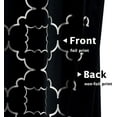 thumbnail image 7 of Junvictex Energy Saving 95% Black/Silver Blackout Window Curtain 52"Wx63"L for Living Room Foil Metallic Print, 2 Pcs, 7 of 7