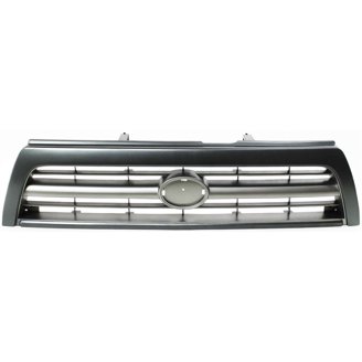 Chrome Grille For 2006-2009 Toyota 4Runner SR5 - Direct Replacement With Primed Insert