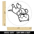 thumbnail image 2 of Pit Bull Laying on Back Dog Self-Inking Rubber Stamp Ink Stamper - Blue Ink - Large 1-1/2 Inch, 2 of 7