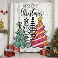 thumbnail image 3 of Christmas Trees Shower Curtain, Winter Snowflakes Xmas Colorful Forests Waterproof Fabric Shower Curtains with 12 Hooks, Bathroom Curtain Set for Bathroom Accessories Decor, 36 x 72 Inches, 3 of 9