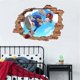 thumbnail image 4 of 2026 Sonic wall decal sticker, kids cartoon bedroom background wall decoration self-adhesive wall sticker, game sticker birthday party supplies, 4 of 5