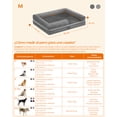 thumbnail image 4 of Cama Ortopédica para Perros, Sofá, Cama para Mascotas, Funda Extraíble y Lavable, 76 x 51 x 18 cm, Gris Claro MPGW066G02, 4 of 5
