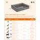 thumbnail image 4 of Cama Ortopédica para Perros, Sofá, Cama para Mascotas, Funda Extraíble y Lavable, 76 x 51 x 18 cm, Gris Claro MPGW066G02, 4 of 5