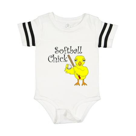

Inktastic Softball Chick Text Gift Baby Girl Bodysuit
