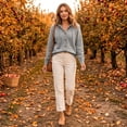 thumbnail image 6 of Button Down Cardigan Sweaters for Women Hooded Long Sleeve Knit Tops Casual Solid Color Loose Fit Drawstring Hood, 6 of 9