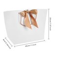 thumbnail image 4 of Bolsas de papel de regalo ANGGREK 10 piezas 5 bolsas de regalo de cinta de Kraft Bowknot blanco opcional Tamaño, 4 of 8