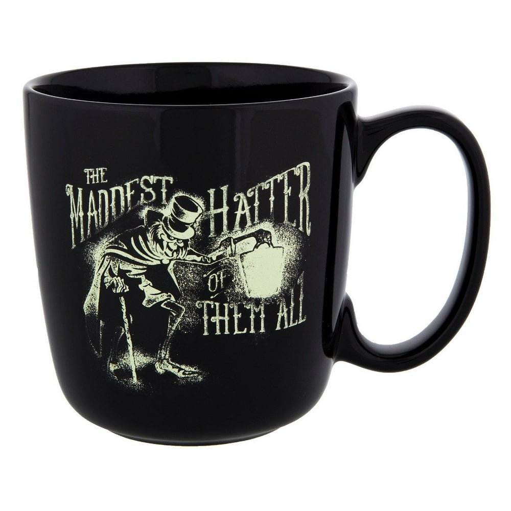 Disney Parks Haunted Mansion Hatbox Ghost Ceramic Coffee Mug New
