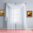 thumbnail image 3 of WARM HOME DESIGNS 18 Feet Sheer White Window Scarf. Valance Scarves are 55 x 216 Inches in Size. AM White 216, 3 of 3