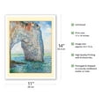 thumbnail image 2 of The Manneporte near Étretat France - From an Original Color Painting by Claude Monet c.1886 - Fine Art Matte Paper Print (Unframed) 11x14in, 2 of 4