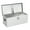 Silver, variant on Truck Bed Tool Box, Heavy Duty Aluminum with Sliding Shelf, Diamond Plate ToolBox for Pick Up Truck RV Trailer, Trailer Toolbox Storage with Side Handle, Lock and Keys