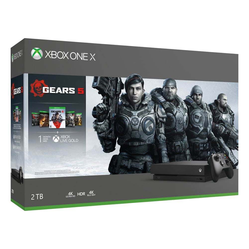 Microsoft Xbox One X 2TB SSD Gears Complete Bundle with Wireless