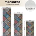 thumbnail image 4 of Multicolor Ethnic Mandala Pattern Kitchen Rugs Sets Of 3,Kitchen Runner Rugs Non Skid Washable,Decorative Kitchen Floor Mats for Kitchen,Sink,Laundry,17"x30"+ 17"x47" + 17"x59", 4 of 6