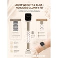thumbnail image 5 of Wearlizer Slim Stainless Steel Watch Band Compatible with Apple Watch Bands 38/40/41/42/44/45/46/49mm Women Thin Link Bracelet Adjustable Strap for Series 11/10/9/8/7/6/5/4/3/SE/Ultra, 5 of 6