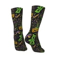 thumbnail image 5 of Uemuo Carnival Mardi Gras3 Pattern Women's Crew Socks, Soft Durable Breathable Moisture-Wicking with Odor Control Cotton socks, 5 of 9