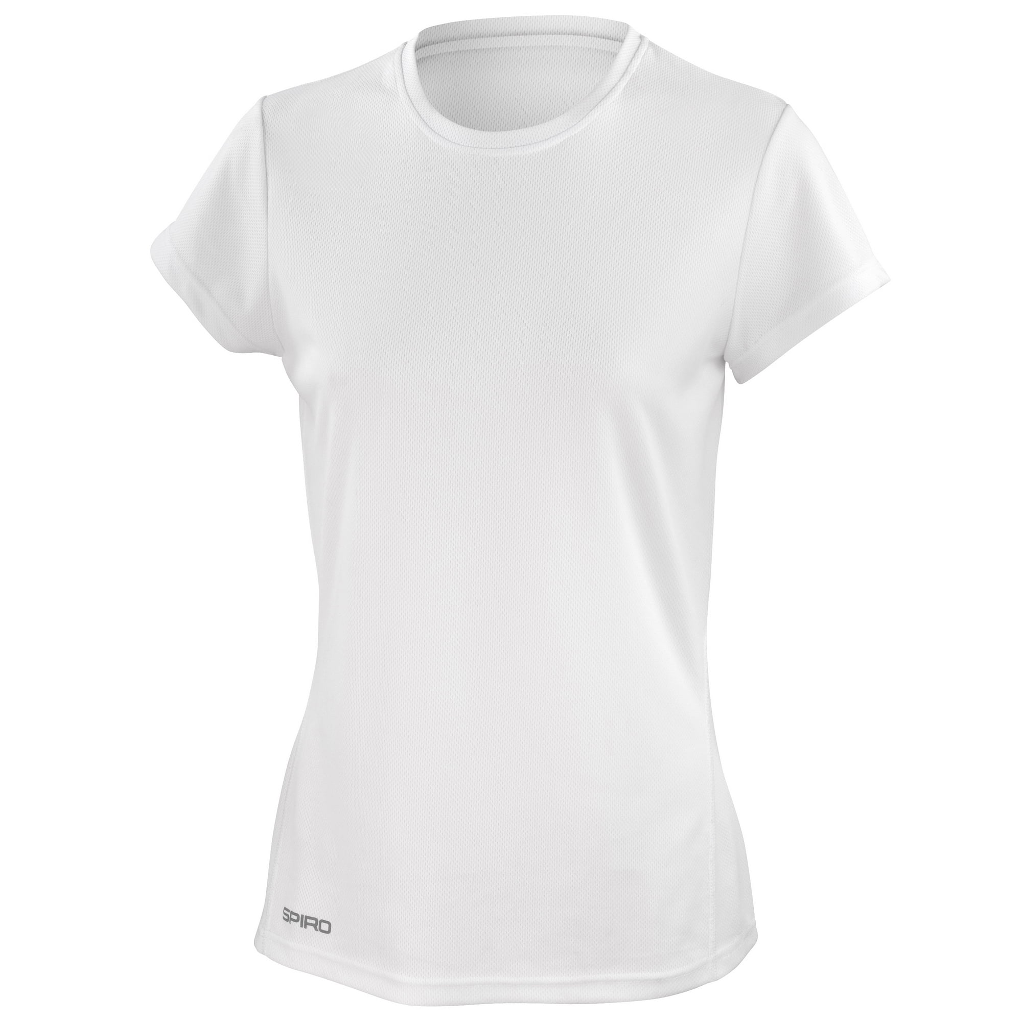 Spiro Women's Quick Dry Long Sleeve Base Layer Bound Neck Sports T-Shirt Top New 