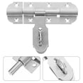 thumbnail image 5 of 1 Set Door Bolt Latch Heavy Duty Slide Security Lock Barrel Bolt Latch Stainless Steel Sliding Bolt Latch For Barn Shed And Home Gates Silver, 5 of 5