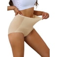 thumbnail image 4 of INSPIRE CHIC Women's High Waist Full Coverage Brief Tummy Control Underwear Panty L Beige, 4 of 4