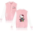 thumbnail image 5 of Chaqueta con estampado de Hello Kitty Hello Kitty de dibujos animados, uniforme deportivo informal de béisbol para niños medianos y grandes, 5 of 5