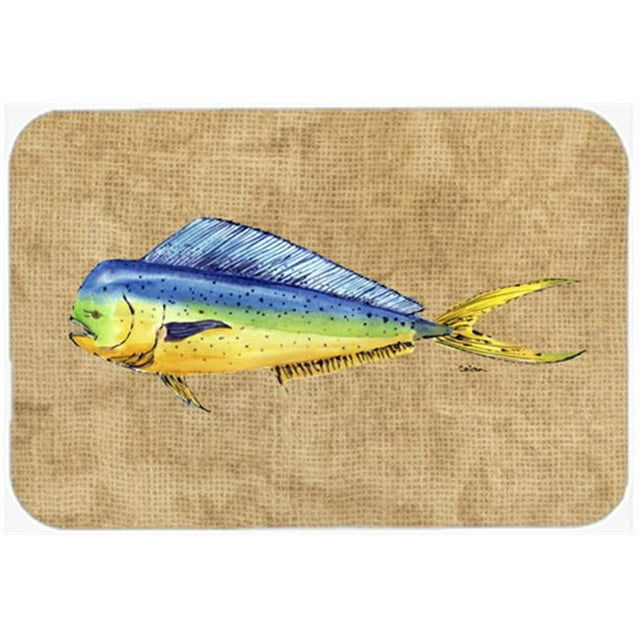 15 X 12 In. Dolphin Mahi Mahi Glass Cutting Board Large Size