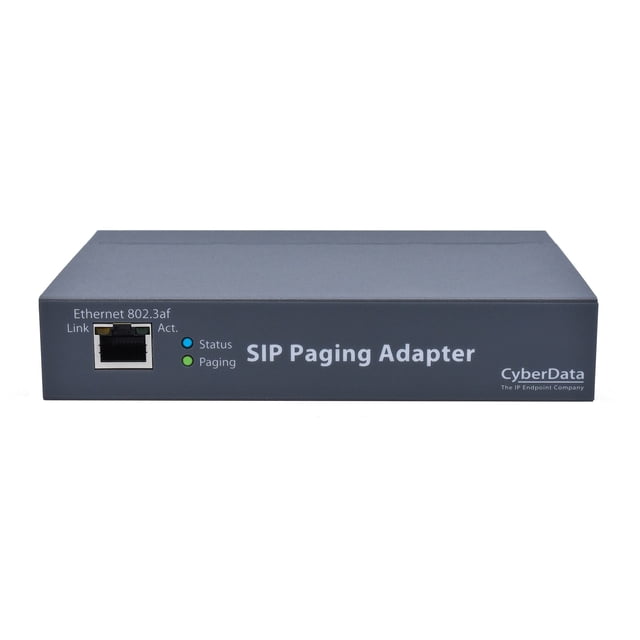 Adaptador de Paginación CyberData 011233 SIP VoIP 2 Extensiones
