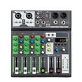 thumbnail image 2 of Console de Mixage Professionnelle, Enregistreur USB, 48V, Effet Retardateur, 4 Canaux, Bruit Réduit, 2 of 7