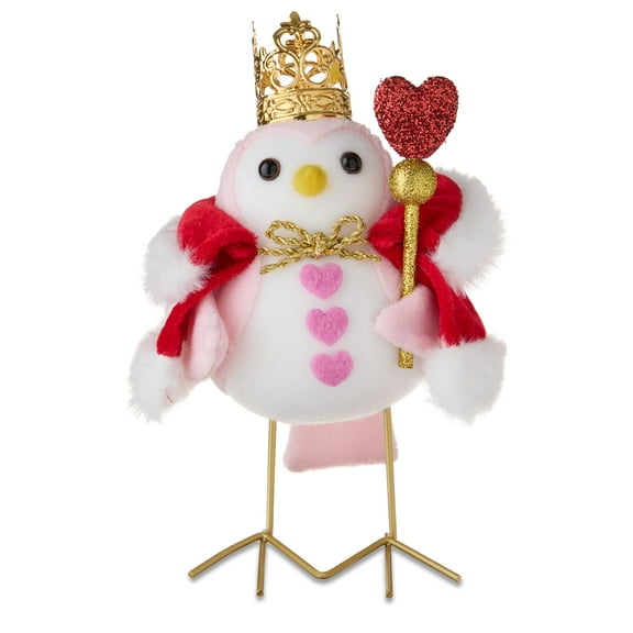 Fabric Queen Bird Tabletop Decoration, Multicolor, 7", Valentine's Day by Way To Celebrate