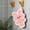 Pink, variant on Anhility Easter Hanging Hand Towel with Loop, Cute Easter Bunny Design,Super Soft and Absorbent, Quick Drying for Easter Party Kitchen Bathroom, 8.3"x7.1", Blue