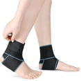 thumbnail image 1 of Ankle Support, 2 Pack Adjustable Breathable Ankle Brace With Non-slip Silicone, 1 of 4
