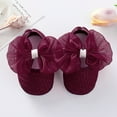 thumbnail image 7 of RMGVDSD Baby Shoes Baby Girls Flats With Bowknot Floral Princess Wedding Dress Shoes Soft Sole Newborn Infant Crib First Walkers Shoes 0-3 Months, 7 of 7