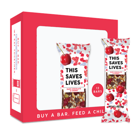 This Saves Lives Snack Bar, Dark Chocolate & Cherry, 12 ct
