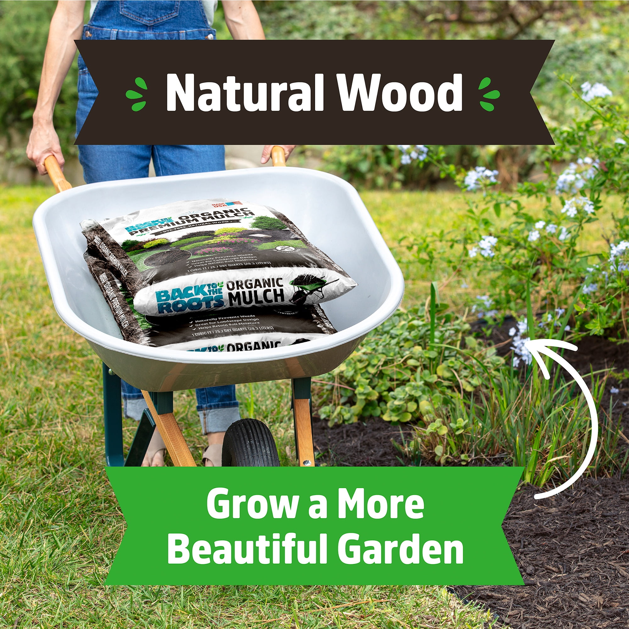 Back to the Roots Organic Mulch Soil Amendment Pallet, 60 1 cu. ft. bags