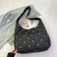 thumbnail image 3 of Bolso Mano Con Entramado Diamantes para Mujer Sencillo Lazo Acolchado Gran Capacidad, 3 of 9