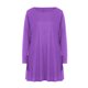 thumbnail image 5 of Vestido Largo de Manga Larga para las Mujeres Color Sólido Cuello Redondo Suelto Medio Ternera Vestido de Noche, Vestido Casual de Manga Larga para las Mujeres Dormir, 5 of 7