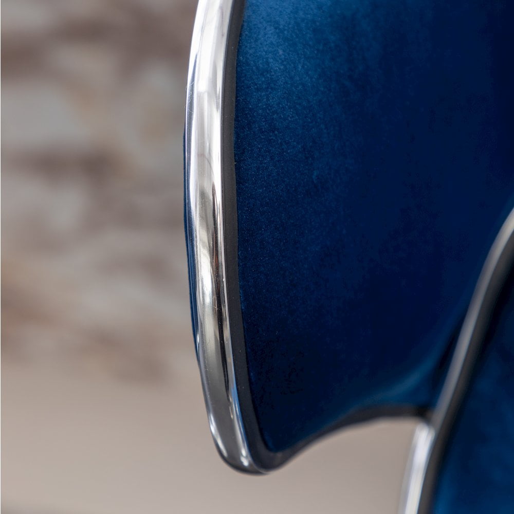 Roundhill Furniture Masaccio Bar Stool with Adjustable Height & Swivel, Blue, Set of 2