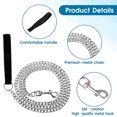 thumbnail image 3 of Dog leash - Chain leash - 3.0mm*180cm - Iron dog leash - Dog leash - Walking leash - Dog lead - Long leash - Training leash - Drag leash - Tracking leash - Dog lead – Walking leash - For training and, 3 of 5
