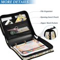 thumbnail image 3 of FORMRS Zipper Binder with Shoulder Strap 1.5-inch Ring 500 Sheet Capacity File Bag, Birds Sunflowers, 3 of 5
