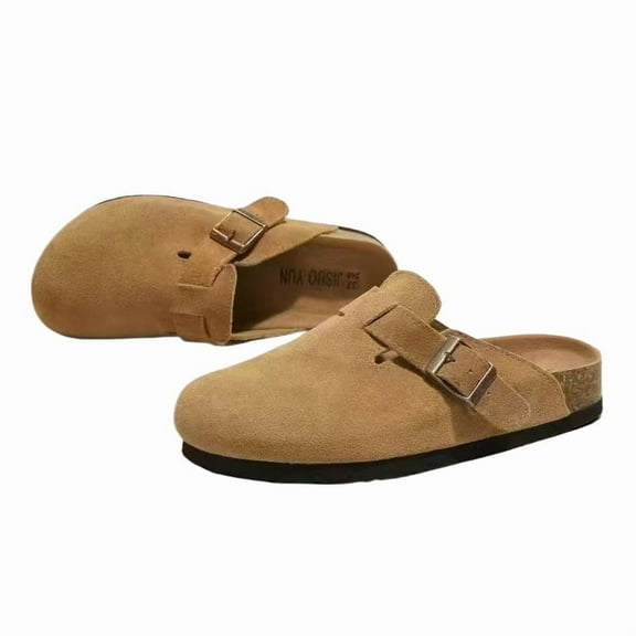 Thick Sole Birken-Style Clogs, Casual Closed-Toe Slip-On Sandals with Cushioned Footbed, Comfortable Backless Mule Shoes for Indoor & Outdoor Everyday Wear